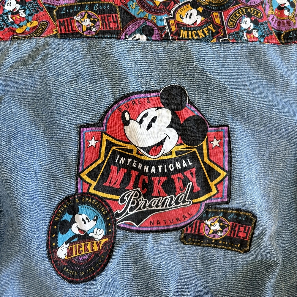 MICKEY MOUSE DENIM JACKET VINTAGE